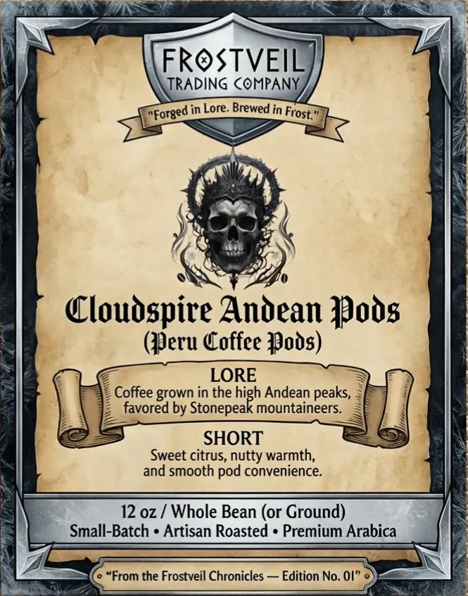 Cloudspire Andean Pods (Peru Coffee Pods) - Frostveil Trading Company