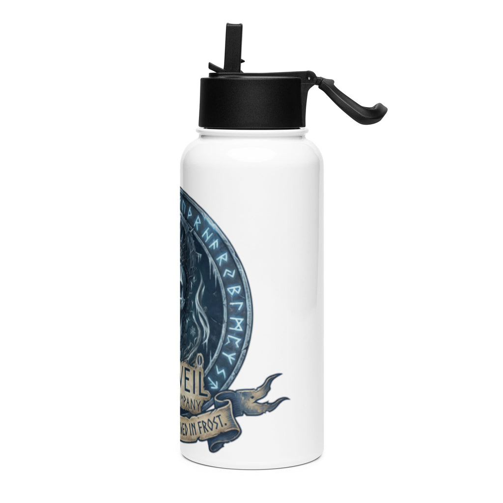 Frostflow Stainless Steel Water Bottle – Straw Lid Adventure Flask | Frostveil Trading Company - Frostveil Trading Company
