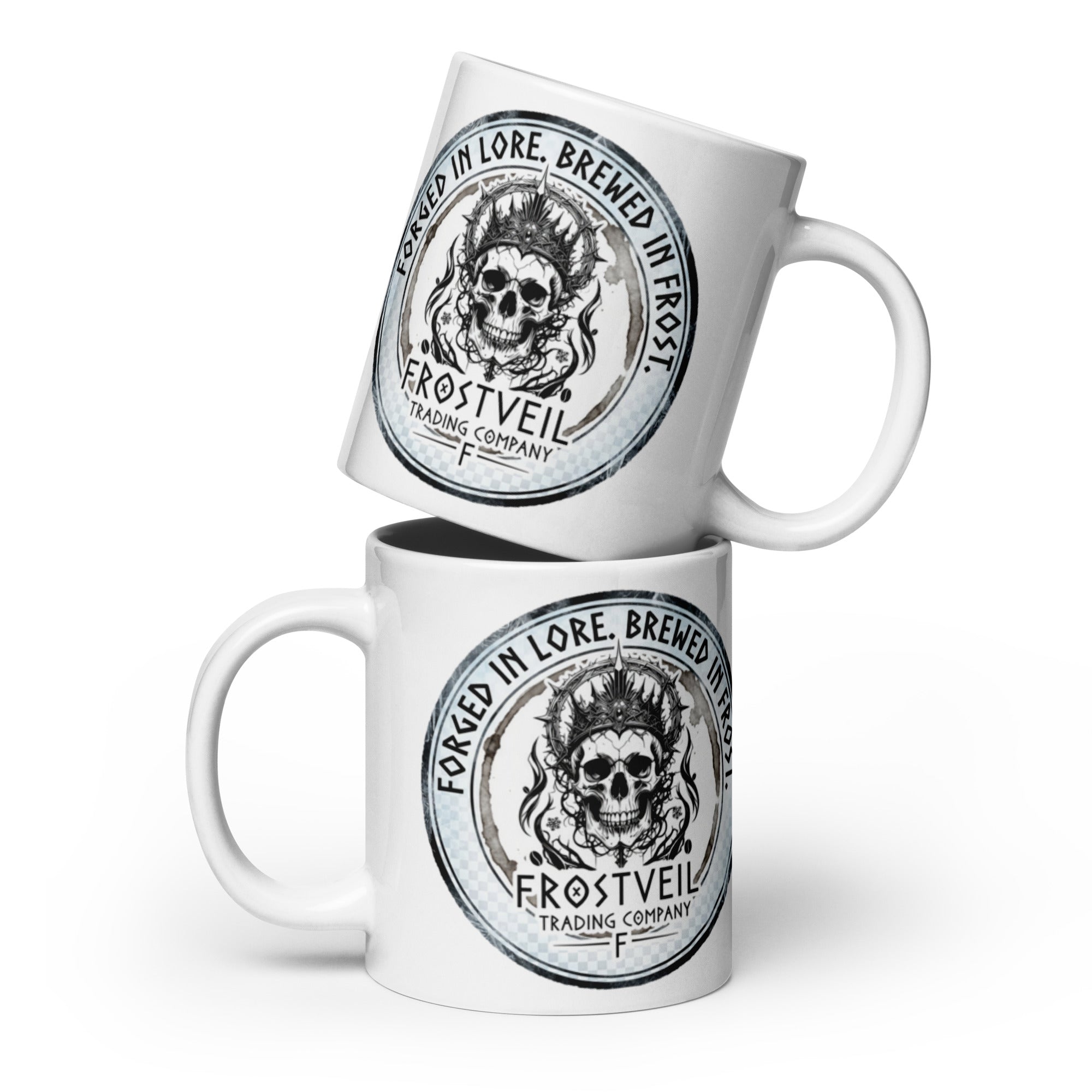 Glacial Brew Mug – Frostveil Ceramic Coffee Cup - Frostveil Trading Company