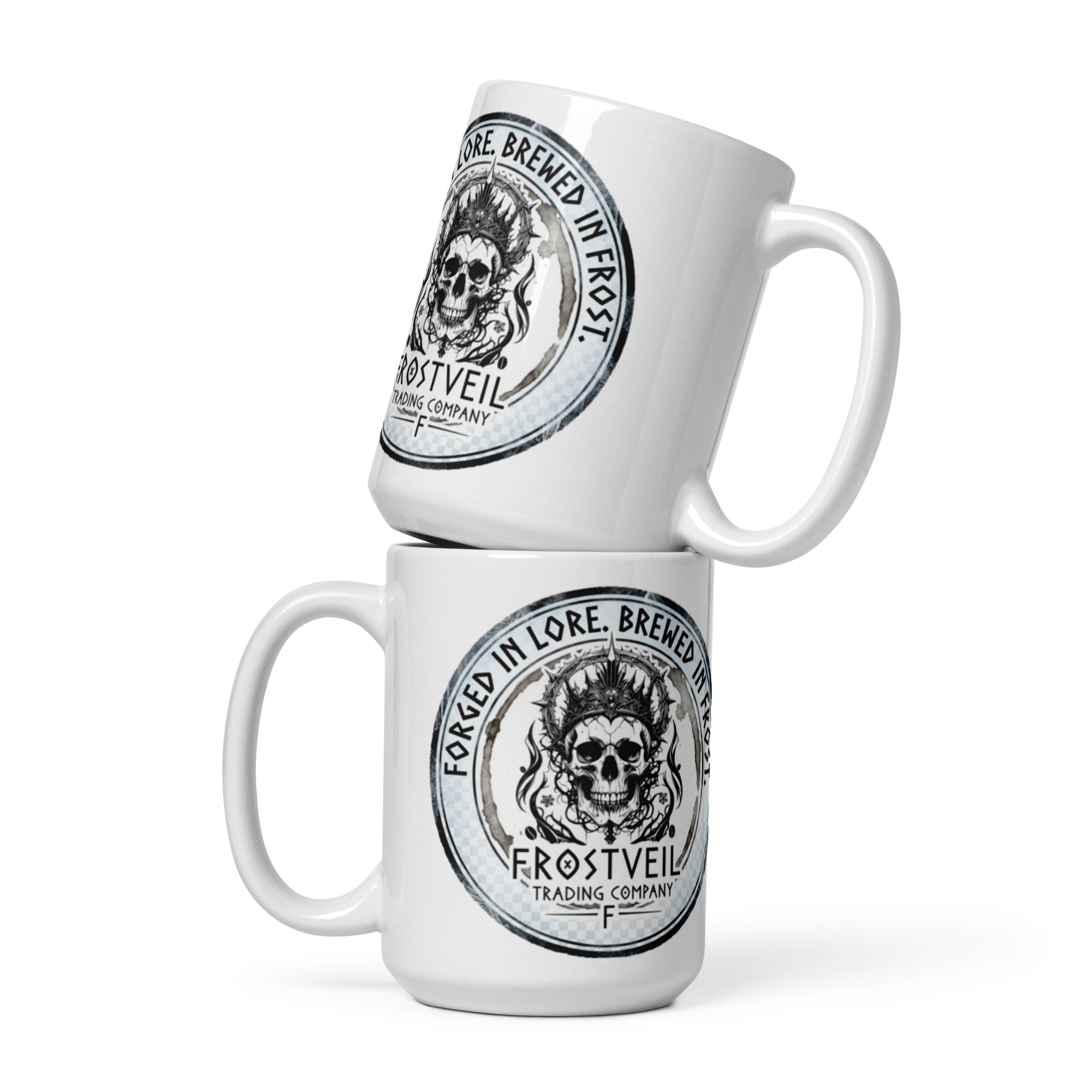 Glacial Brew Mug – Frostveil Ceramic Coffee Cup - Frostveil Trading Company