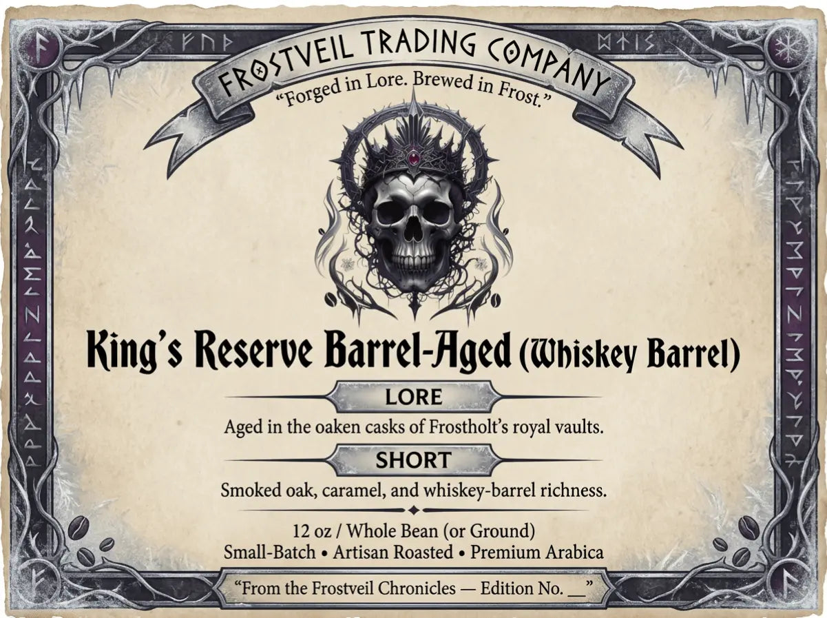 King’s Reserve Barrel - Aged (Whiskey Barrel) - Frostveil Trading Company