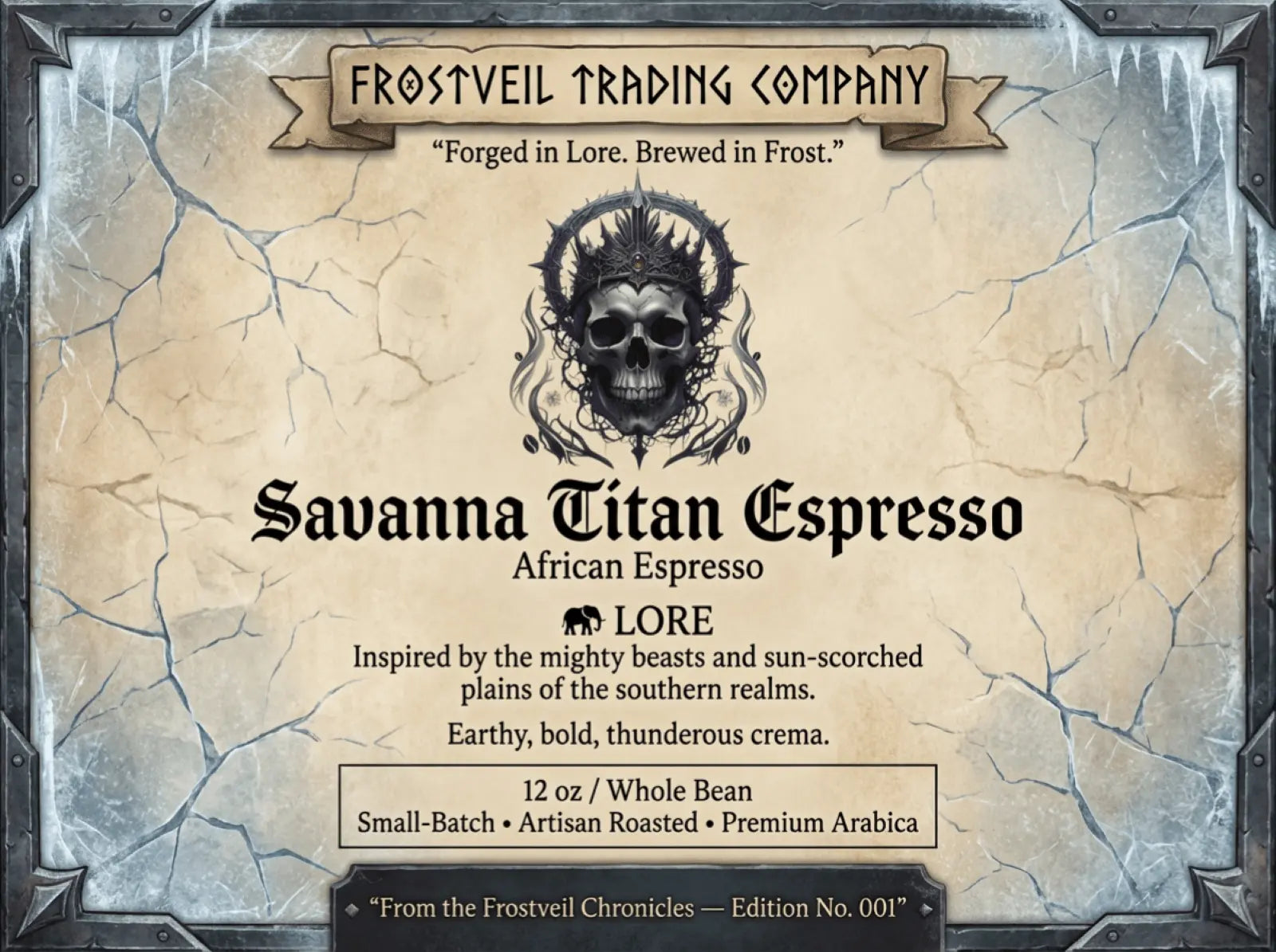 Savanna Titan Espresso (African Espresso) - Frostveil Trading Company