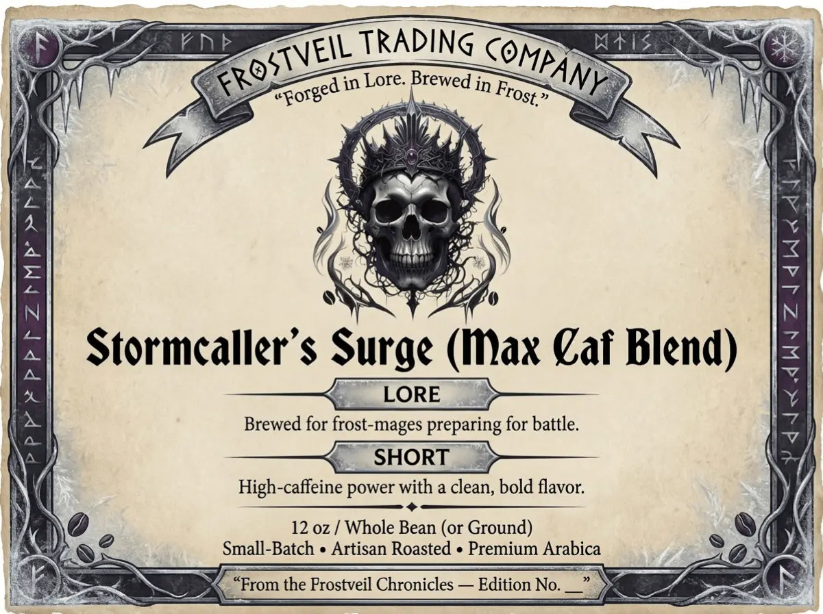Stormcaller’s Surge (Max Caf Blend) - Frostveil Trading Company